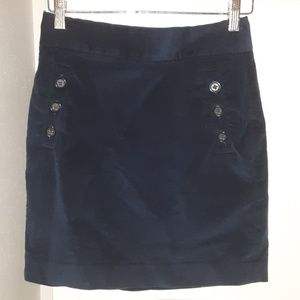 Banana Republic corduroy mini skirt - blue sz 0